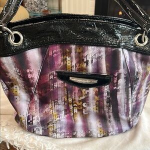 Kathy Van Zeeland Y2K Purple and Black Shoulder Bag